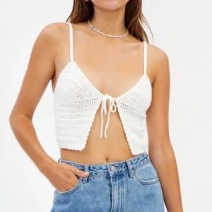 Glassons Crochet Tie Top